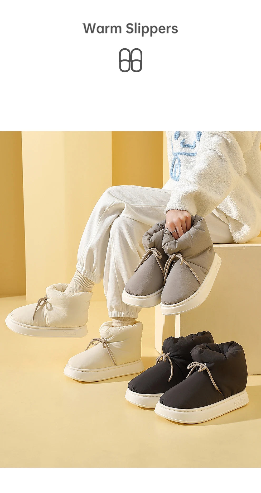 CozySlippers™ Winter High-Top Boots